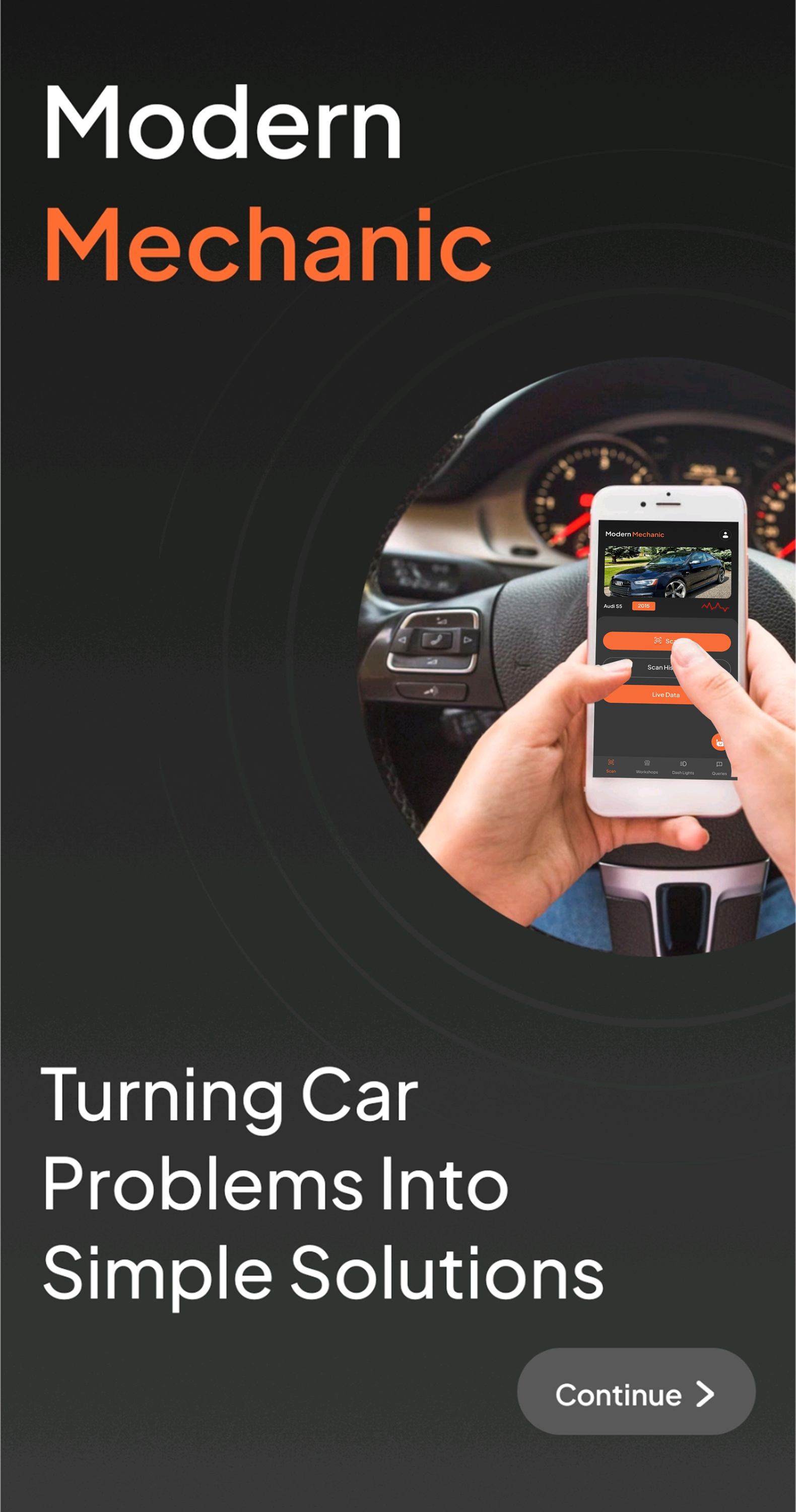 Modern Mechanic app demo screenshot